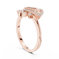 Virelliane Geometric Halo Diamond Ring