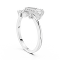 Virelliane Geometric Halo Diamond Ring
