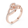 Aurelliane Interwoven Pavé Diamond Ring