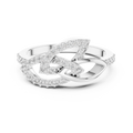 Aurelliane Interwoven Pavé Diamond Ring