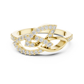 Aurelliane Interwoven Pavé Diamond Ring