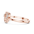Elowyn Intertwined Round Diamond Ring