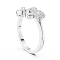 Elowyn Intertwined Round Diamond Ring