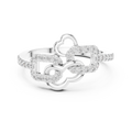 Elowen Interlace Round Diamond Ring