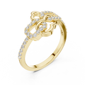 Elowen Interlace Round Diamond Ring