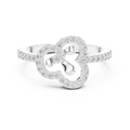 Elara Cloverheart Round Diamond Ring