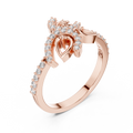 Elowen Vine Round Diamond Ring