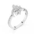 Elowen Vine Round Diamond Ring