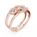 Aurelia Twin-Loop Round Diamond Ring
