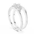 Aurelia Twin-Loop Round Diamond Ring