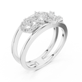 Aurelia Twin-Loop Round Diamond Ring