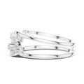 Aurelia Twin-Loop Round Diamond Ring