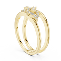 Aurelia Twin-Loop Round Diamond Ring