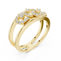 Aurelia Twin-Loop Round Diamond Ring