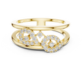 Aurelia Twin-Loop Round Diamond Ring