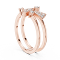 Elowen Tri-Panel Round Diamond Ring