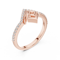 Aurevienne Geometric Diamond Ring
