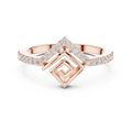 Aurevienne Geometric Diamond Ring