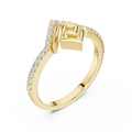 Aurevienne Geometric Diamond Ring