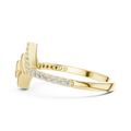Aurevienne Geometric Diamond Ring