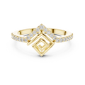 Aurevienne Geometric Diamond Ring