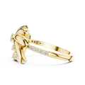 Celestienne Floral Swirl Diamond Ring
