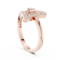 Valerienne Triangular Pavé Diamond Ring