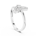 Valerienne Triangular Pavé Diamond Ring