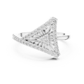 Valerienne Triangular Pavé Diamond Ring