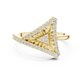 Valerienne Triangular Pavé Diamond Ring