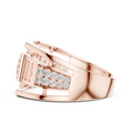 Elarienne Openwork Pavé Round Diamond Ring