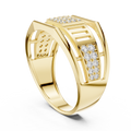 Elarienne Openwork Pavé Round Diamond Ring
