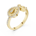 Seravienne Teardrop Bow Diamond Ring