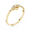 Virellia Diamond-Frame Diamond Ring
