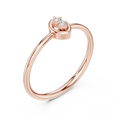 Serenelle Teardrop Round Diamond Ring
