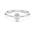 Serenelle Teardrop Round Diamond Ring