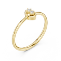Serenelle Teardrop Round Diamond Ring