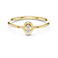Serenelle Teardrop Round Diamond Ring