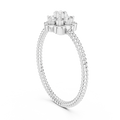 Serenelle Floral Cluster Round Diamond Ring
