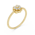Serenelle Floral Cluster Round Diamond Ring