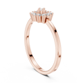 Aurevella Floral Cluster Round Diamond Ring