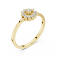 Aurevella Floral Cluster Round Diamond Ring