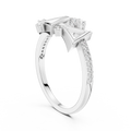 Elvarienne Geometric Round Diamond Ring