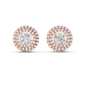 Liora 7.00 mm Diamond Halo Earrings