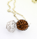 Certified Natural Rudraksha Pendant With Silver Cage,5 Mukhi,6 Mukhi,7 Mukhi,8 Mukhi,9 Mukhi - ZeeDiamonds