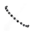 Black Diamonds Bracelet - 18 cts.4 mm. 6-8".Silver Clasp.CERTIFIED.AAA - ZeeDiamonds
