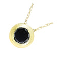 3 Ct Black Diamond Solitaire Bezel Pendant 14K Yellow Gold, Men's Jewelry, Gift - ZeeDiamonds