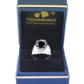 4 ct, 5 ct, 6 ct AAA Certified Round Brilliant Cut Black Diamond Unisex Heavy Ring in 925 Silver. Great Shine & Latest Collection - ZeeDiamonds