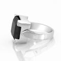 3.10 CT BLACK PRINCESS CUT DIAMOND ENGAGEMENT RING in Silver - ZeeDiamonds
