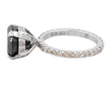 2 ct, 3 Ct Black Diamond Ring with White Diamond Accents - ZeeDiamonds